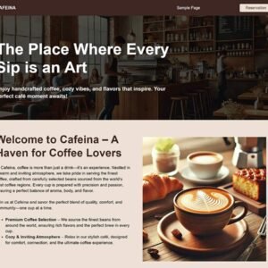 Cafeina Cafe WordPress Theme